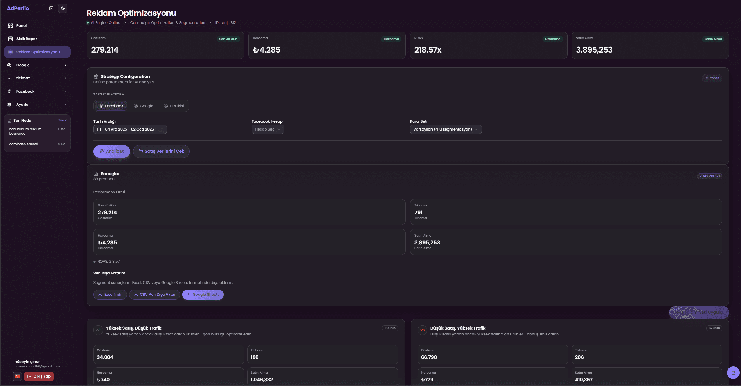 Reklam Optimizasyonu